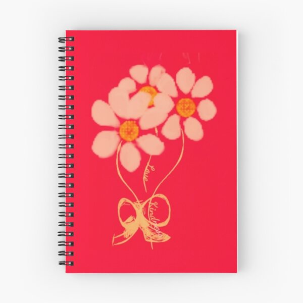 Item preview, Love Kindness Peach Daisies on Red designed and sold by IvaRenee.