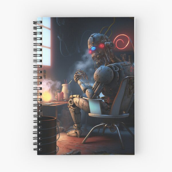 Item preview, The Smoking Droid designed and sold by CartoonrBOY.