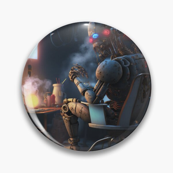 Item preview, The Smoking Droid designed and sold by CartoonrBOY.