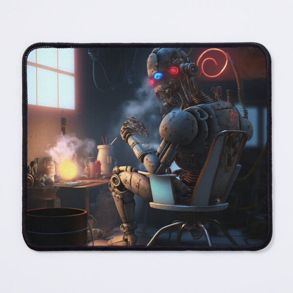 Item preview, The Smoking Droid designed and sold by CartoonrBOY.