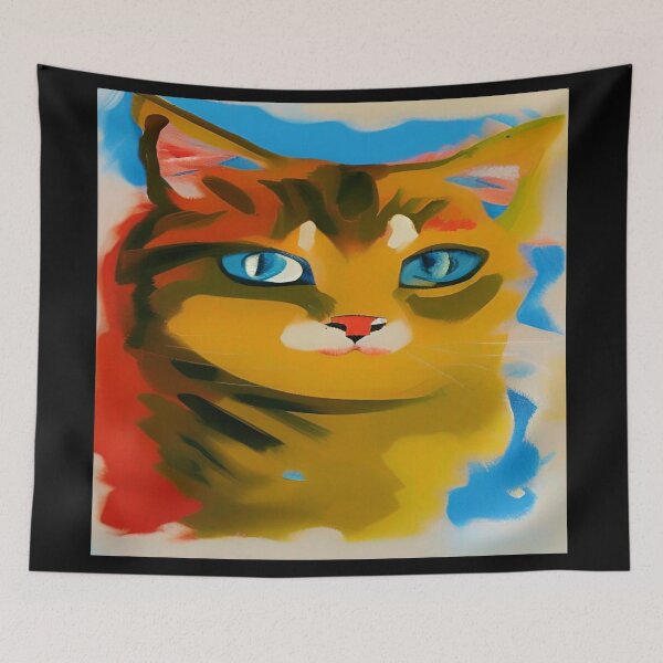 Item preview, Deep Style Abstract of Abstraction Art Kitty Cat designed and sold by ValleyDream.
