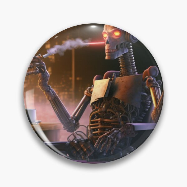 Item preview, The Smoking Droid designed and sold by CartoonrBOY.
