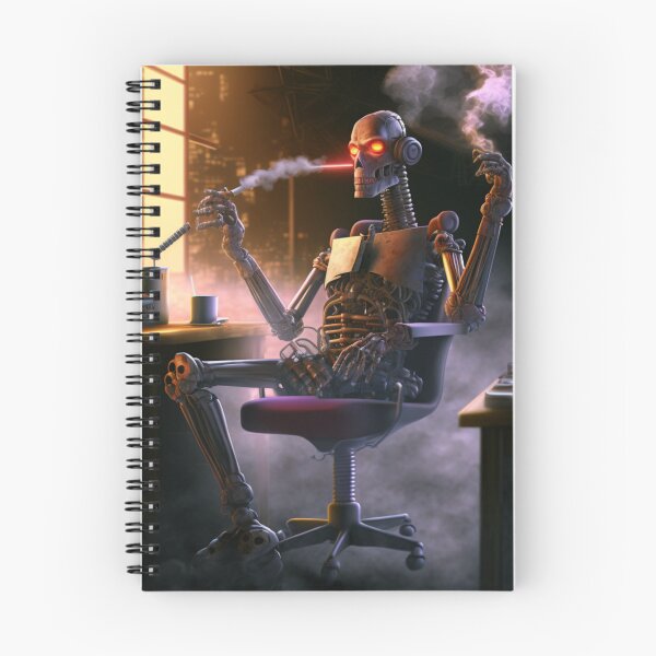Item preview, The Smoking Droid designed and sold by CartoonrBOY.