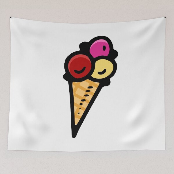 Aperçu de l'œuvre Big Ice Cream Doodle Art créée et vendue par vandervisuals.