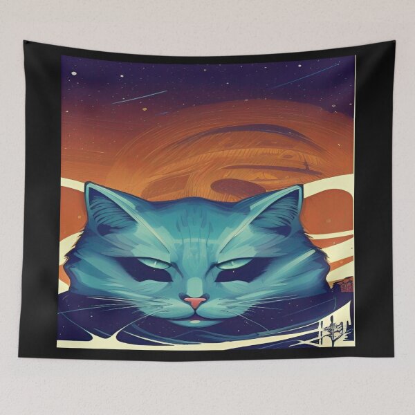 Item preview, Deep Style Abstract of Abstraction Art Kitty Cat designed and sold by ValleyDream.