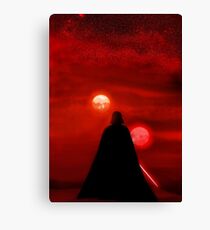 Star Wars Darth Vader Tatooine Sunset Canvas Print