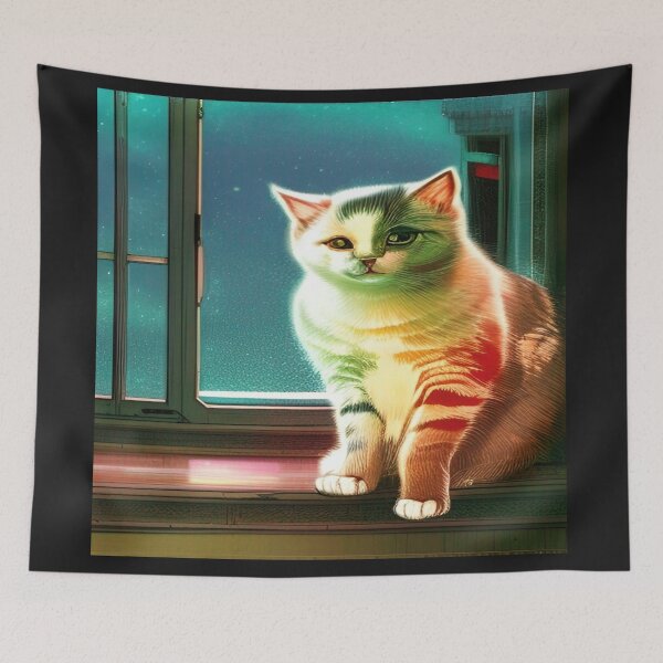 Item preview, Deep Style Abstract of Abstraction Art Kitty Cat designed and sold by ValleyDream.