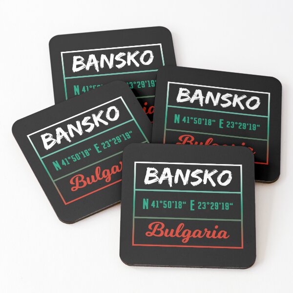 Item preview, Bansko Bulgaria Coordenates designed and sold by Pistacchio Graphic.