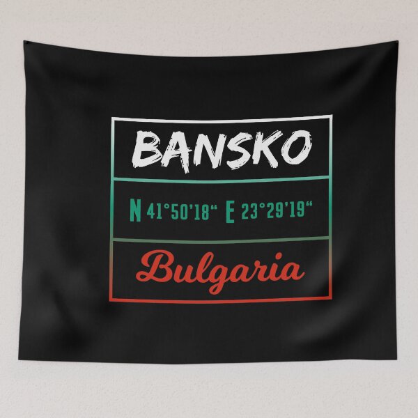 Item preview, Bansko Bulgaria Coordenates designed and sold by Pistacchio Graphic.