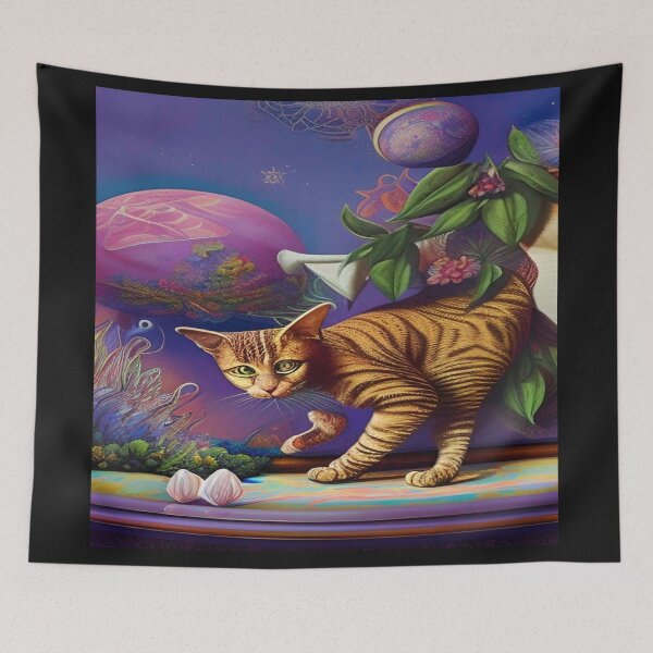 Item preview, Deep Style Abstract of Abstraction Art Kitty Cat designed and sold by ValleyDream.