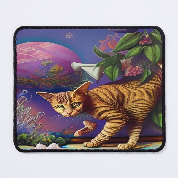 Item preview, Deep Style Abstract of Abstraction Art Kitty Cat designed and sold by ValleyDream.