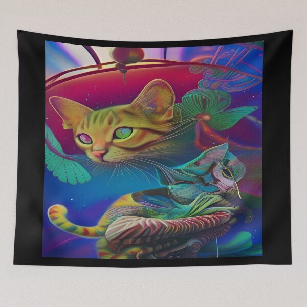 Item preview, Deep Style Abstract of Abstraction Art Kitty Cat designed and sold by ValleyDream.