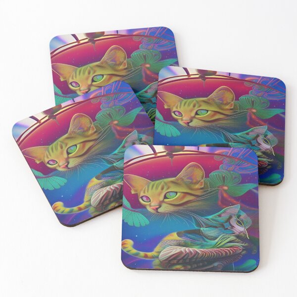 Item preview, Deep Style Abstract of Abstraction Art Kitty Cat designed and sold by ValleyDream.