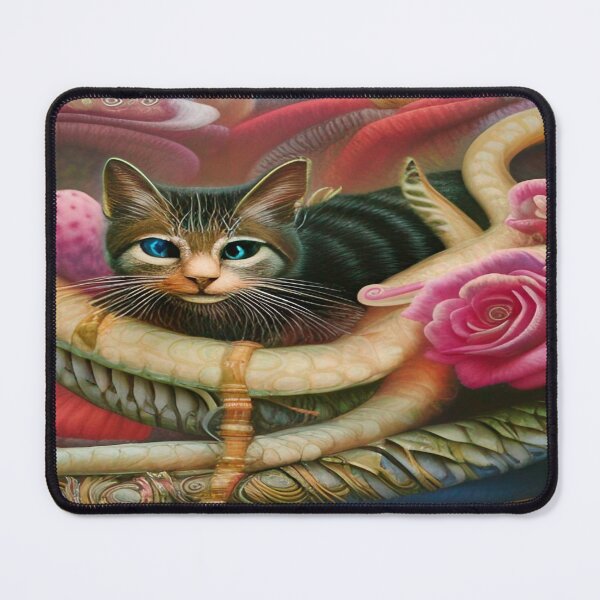 Item preview, Deep Style Abstract of Abstraction Art Kitty Cat designed and sold by ValleyDream.