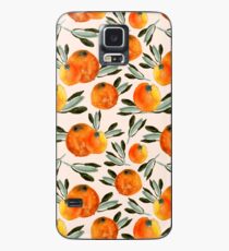 Sonnige Orange Hülle & Klebefolie für Samsung Galaxy