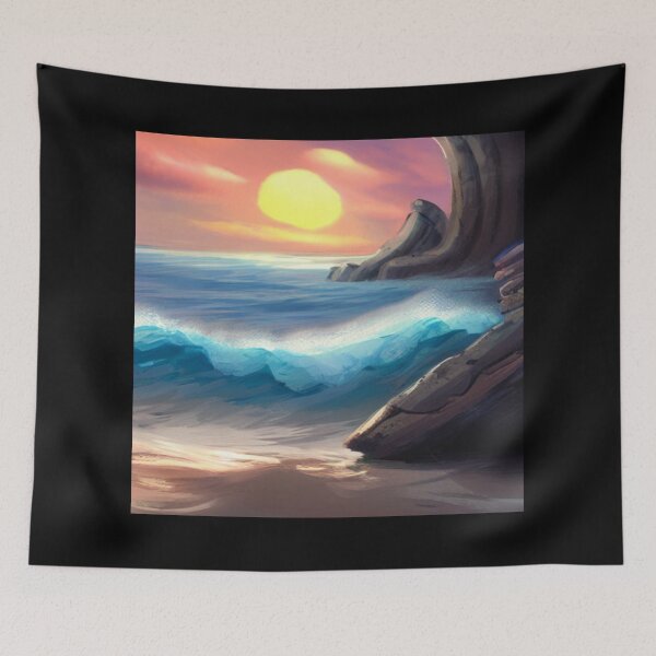 Item preview, Ocean Waves Painting Series - Painting 10 -Throw Pillows and Prints.  designed and sold by ScatterHub.