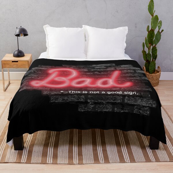 Item preview, Bad This is not a good sign, Neon.  Puns and Humor. designed and sold by MyThingNow.