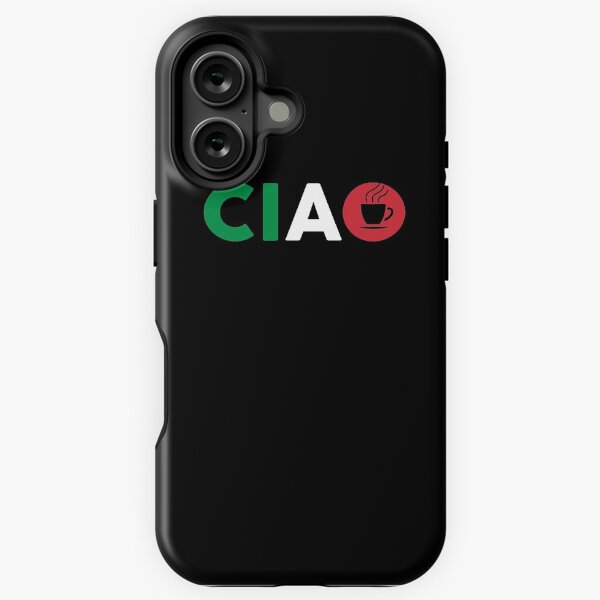 Aperçu de l'œuvre Ciao Italien J'aime Italie avec Italia Espresso créée et vendue par Creekman Designs.