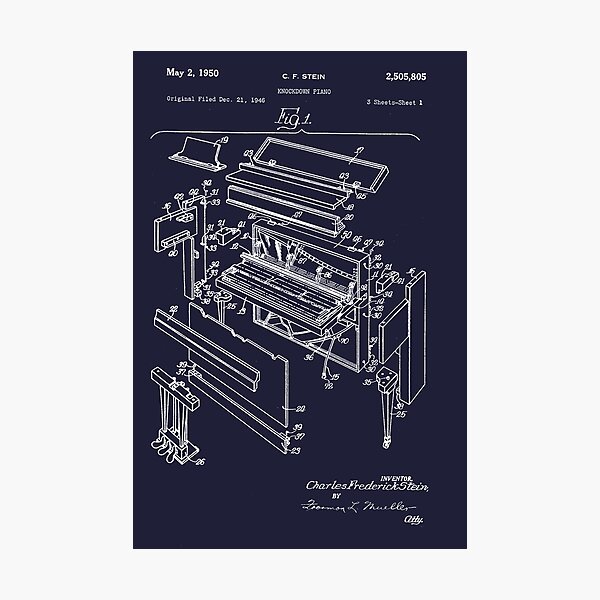 Piano Photographic Print