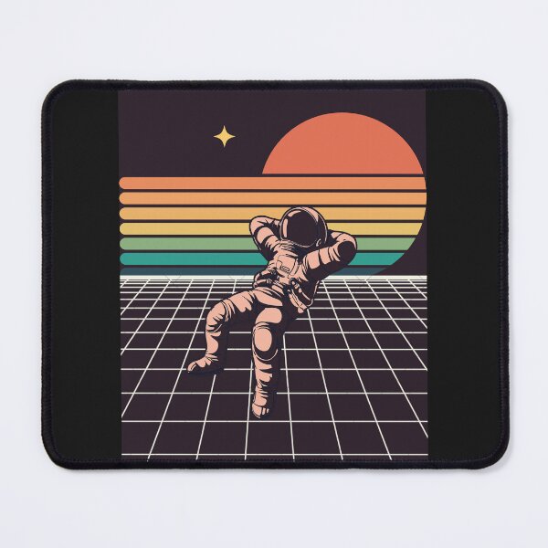 Item preview, Black and orange retro astronaut colorful T-shirt Active T-Shirt designed and sold by Lamlihshop.
