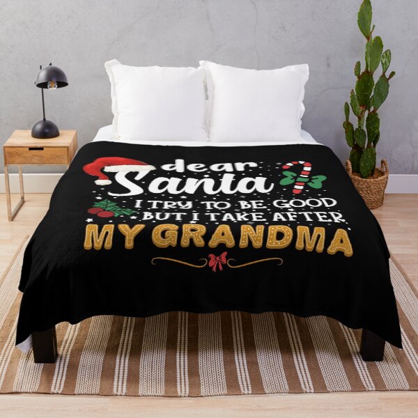 Item preview, Dear Santa I try to be good but I take after my grandma kids designed and sold by Creativy.