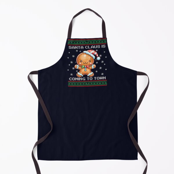 Item preview, Gingerbread Santa Is Coming To Town Fun Xmas Ugly Christmas designed and sold by madtoyman.
