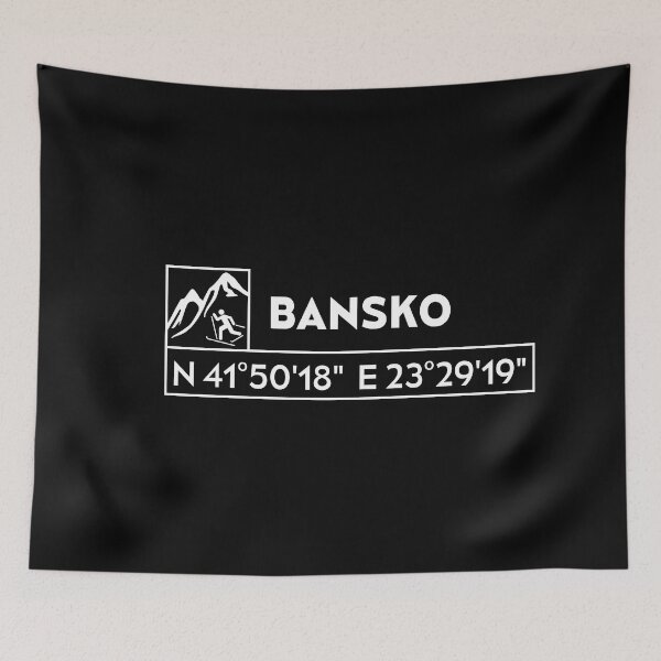 Item preview, Bansko Bulgaria Coordenates designed and sold by Pistacchio Graphic.