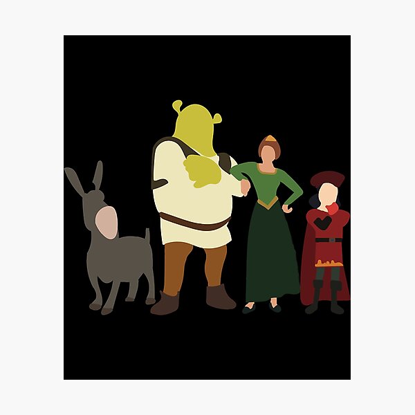 Cartoon Burro Shrek Silhouette @