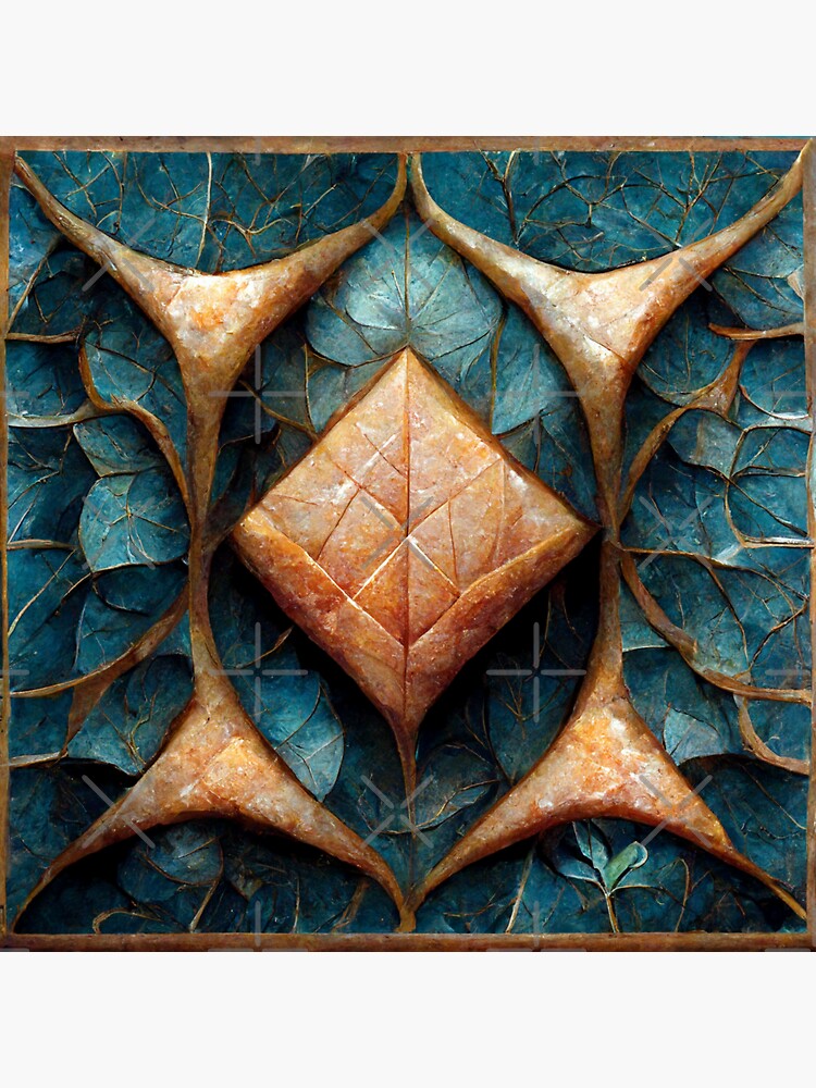 "Scaled Tile" Sticker for Sale by Spacepotion Redbubble