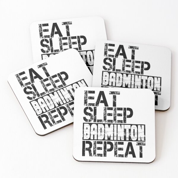 Item preview, Eat Sleep Badminton Repeat, Grunge  designed and sold by ACC .