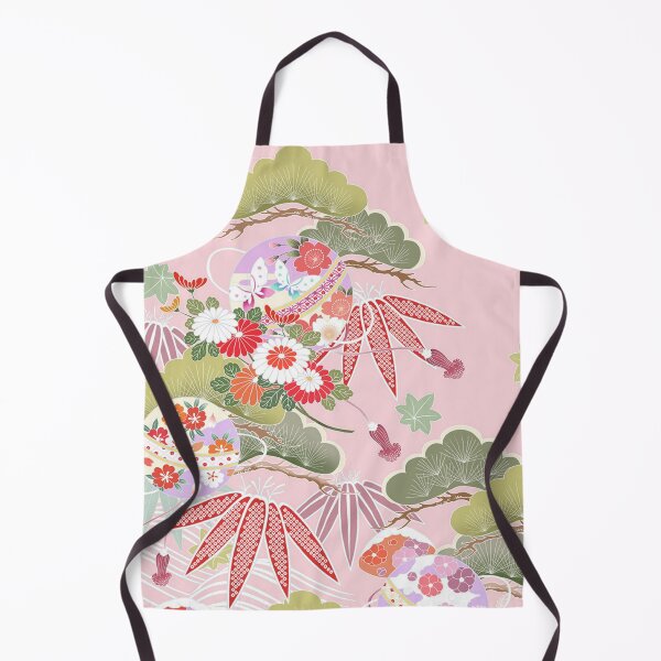 Item preview, Pink Traditional Japanese Kimono Yukata Pattern designed and sold by PatternMama.