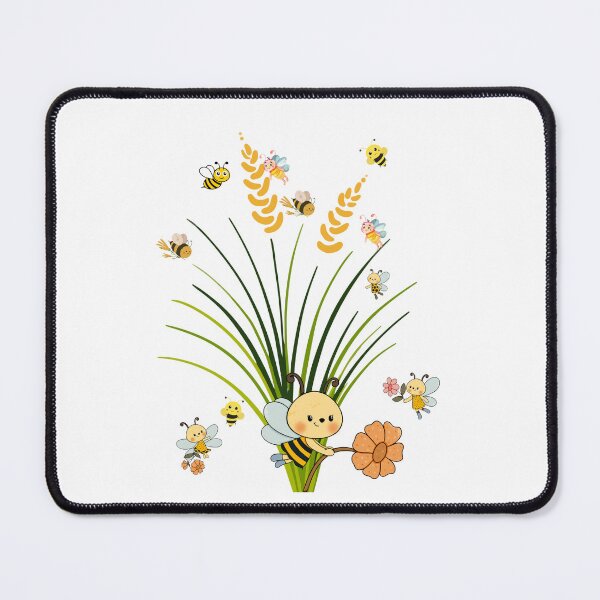 Item preview, Cute Bee Enjoying With Flowers designed and sold by Javedempire.