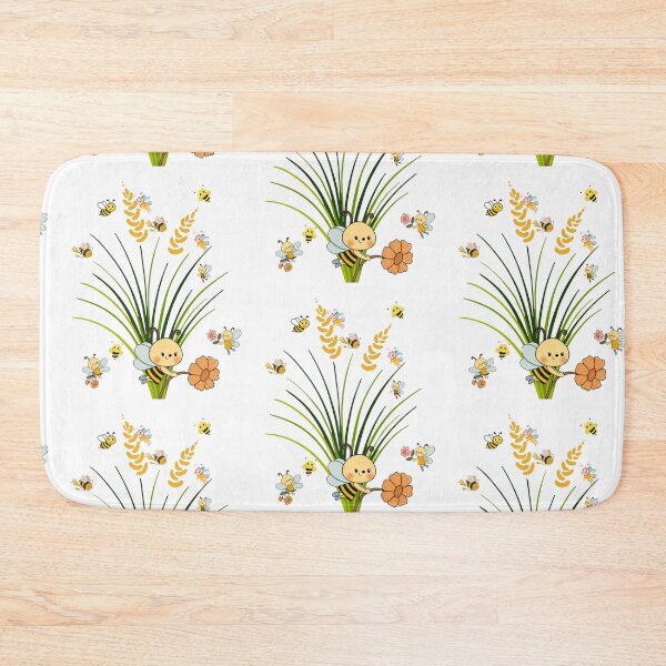 Item preview, Cute Bee Enjoying With Flowers designed and sold by Javedempire.