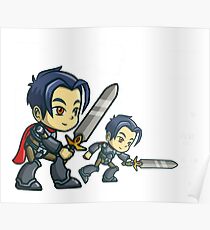 cartoon knight Poster
