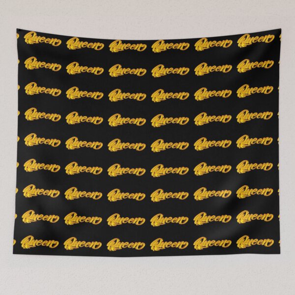 Item preview, The Word Queen in Shiny Gold Script Typography 4 designed and sold by Cawaiico.