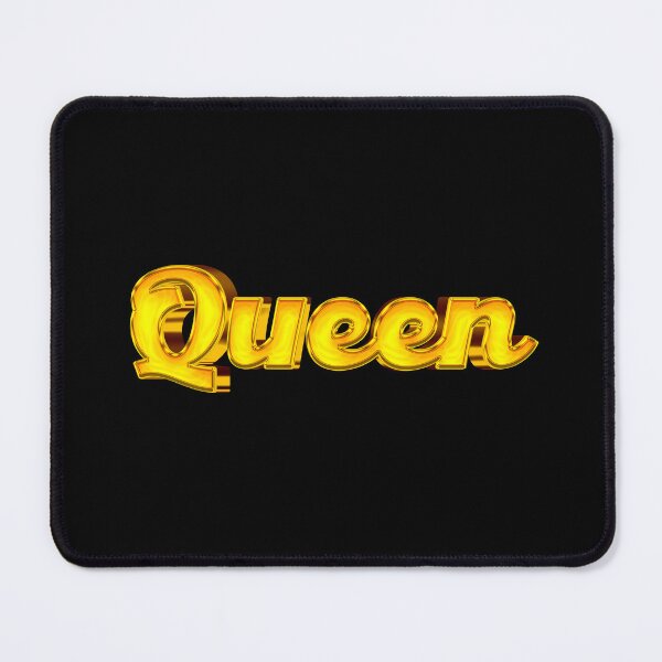Item preview, The Word Queen in Shiny Gold Script Typography 5 designed and sold by Cawaiico.