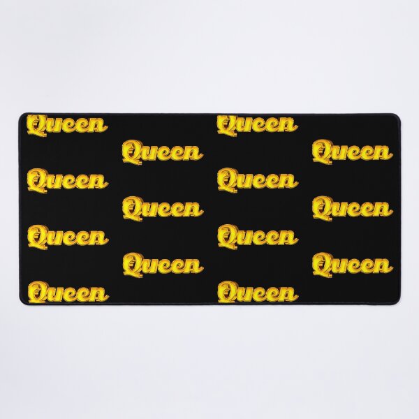 Item preview, The Word Queen in Shiny Gold Script Typography 5 designed and sold by Cawaiico.