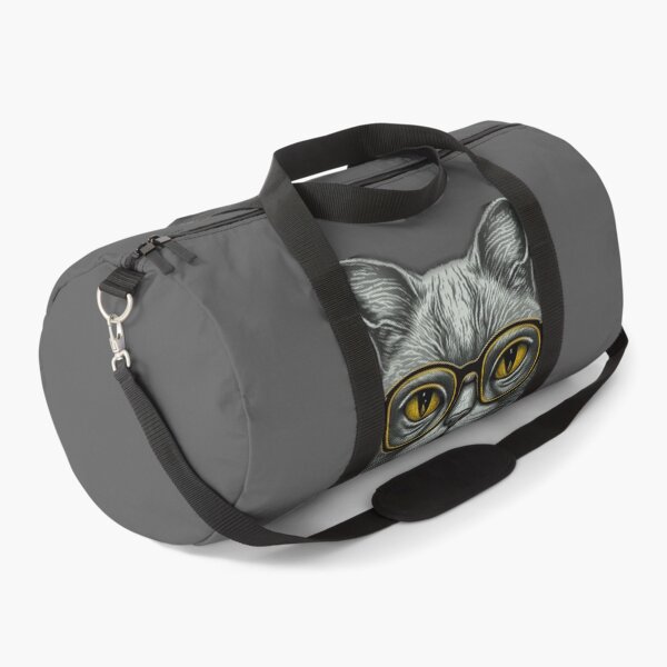 Item preview, Gray cat with glasses  designed and sold by pypelcoco.