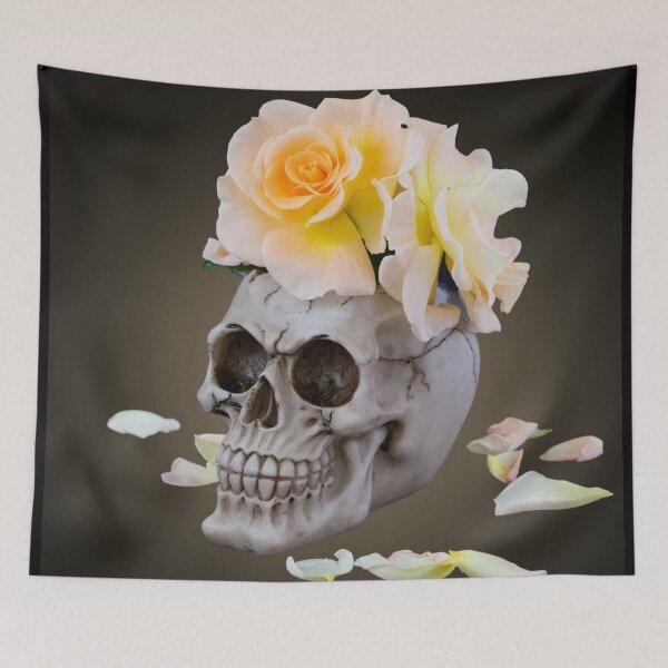 Item preview,  Bones And Botany Yellow Skull designed and sold by TjsDesignsnMore.