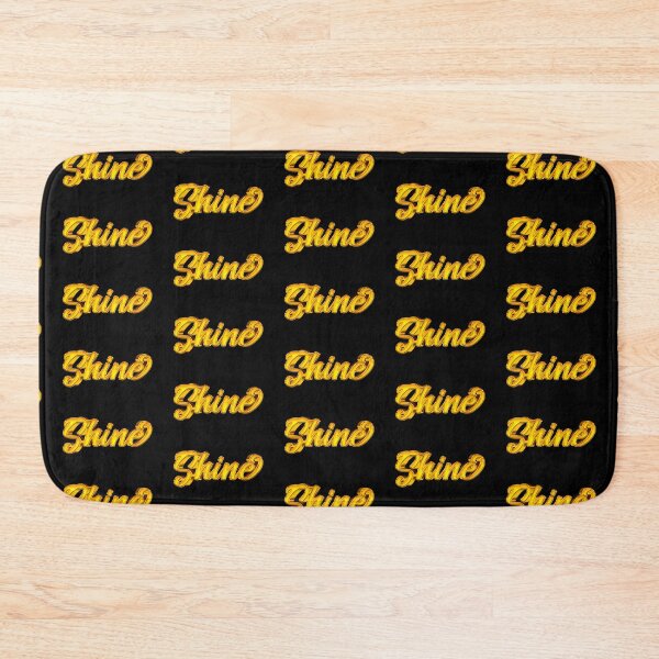 Item preview, The Word Shine in Glossy Gold Script Typography designed and sold by Cawaiico.