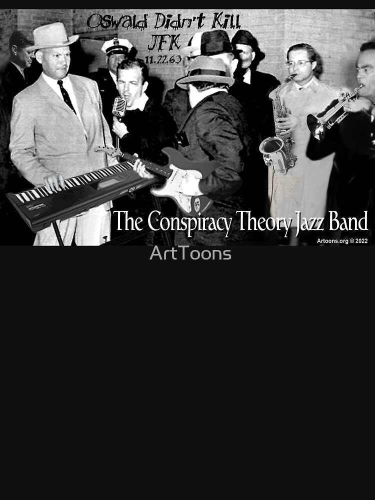 Thumbnail 7 of 7, Essential T-Shirt, The Conspiracy Theory Jazz Band designed and sold by ArtToons.
