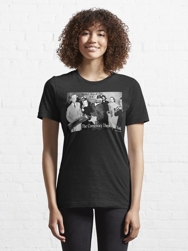 Thumbnail 6 of 7, Essential T-Shirt, The Conspiracy Theory Jazz Band designed and sold by ArtToons.