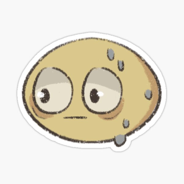 Cute nervous cursed emoji - Cursed - Sticker