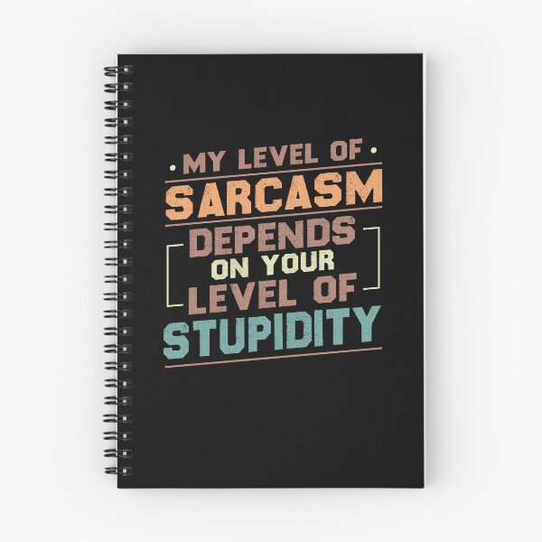 Item preview, My Level Of Sarcasm Depends On Your Level Of Stupidity / Funny Sarcastic Gift Idea Colored Vintage / Gift for Christmas designed and sold by Chamssou.
