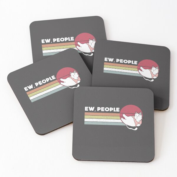 Item preview, Retro Style Ew People Funny Streching Cat designed and sold by fatydesignspace.