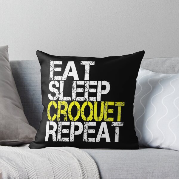 Item preview, Eat Sleep Croquet Repeat, Grunge  designed and sold by ACC .