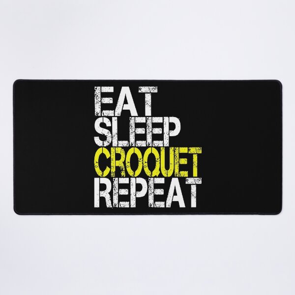 Item preview, Eat Sleep Croquet Repeat, Grunge  designed and sold by ACC .