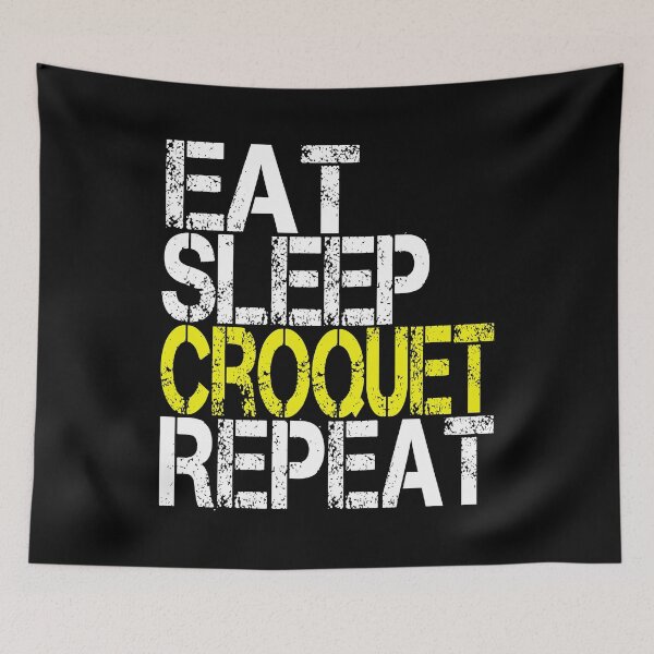 Item preview, Eat Sleep Croquet Repeat, Grunge  designed and sold by ACC .