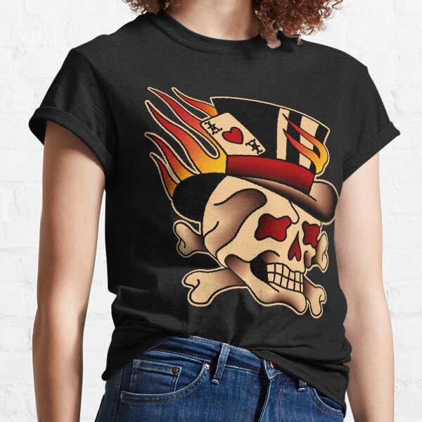 Flaming Skull of Chance Classic T-Shirt