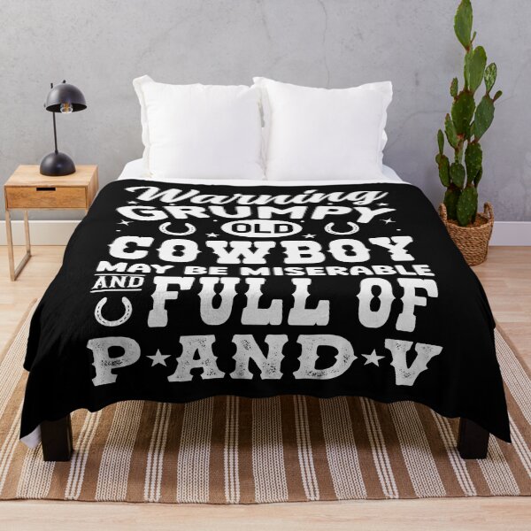 Item preview, Grumpy Old Cowboy May Be Miserable And Full Of P And V - Aging Cowboy Humor designed and sold by handsoftime2020.